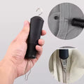 Wide-grip button hook and zipper pull dressing aid